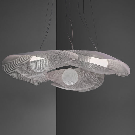 Mytilus Composition LED Pendant - White Finish