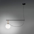 Load image into Gallery viewer, NH 32.3 Linear Suspension Large Globe - Brushed Brass/Black Finish
