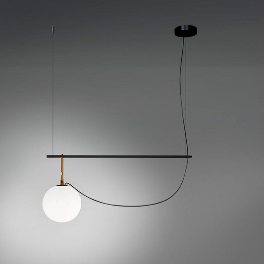 NH 32.3 Linear Suspension Large Globe - Brushed Brass/Black Finish