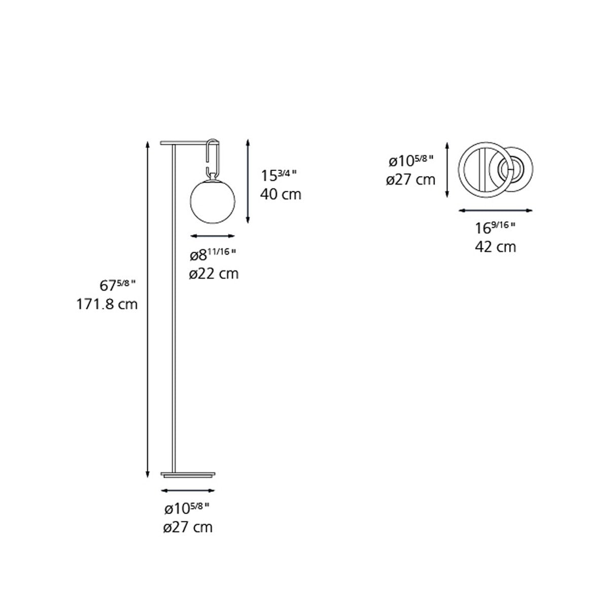 NH S4 Floor Lamp - Diagram