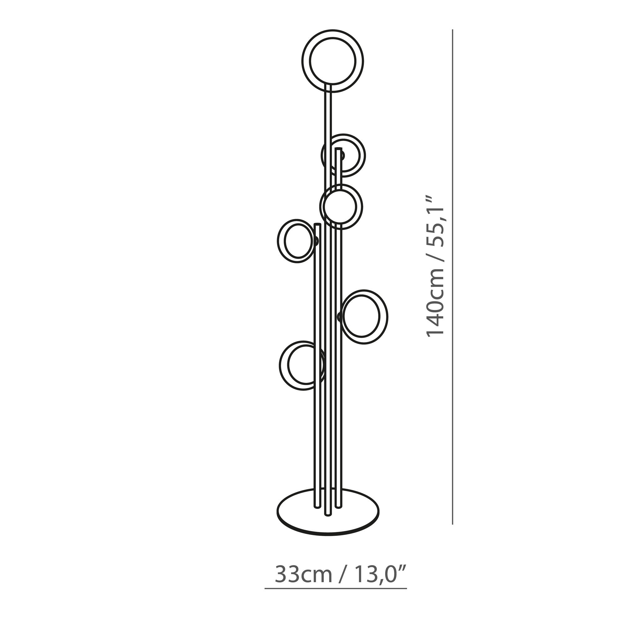 Nabila Floor Lamp - Diagram