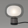 Load image into Gallery viewer, Nabila Mini Table Lamp - Matte Black/Black Chrome Finish with Smoke Glass
