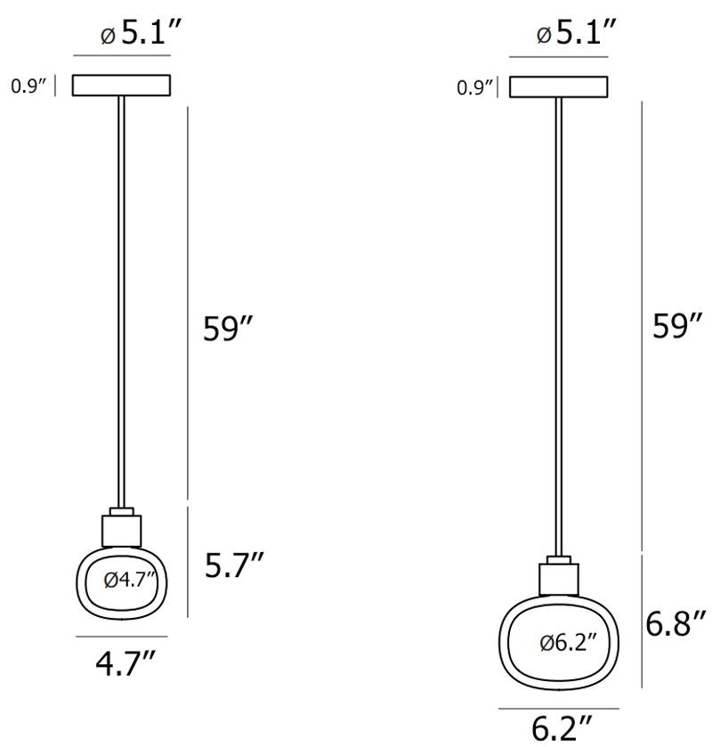 Nabila Pendant - Diagram