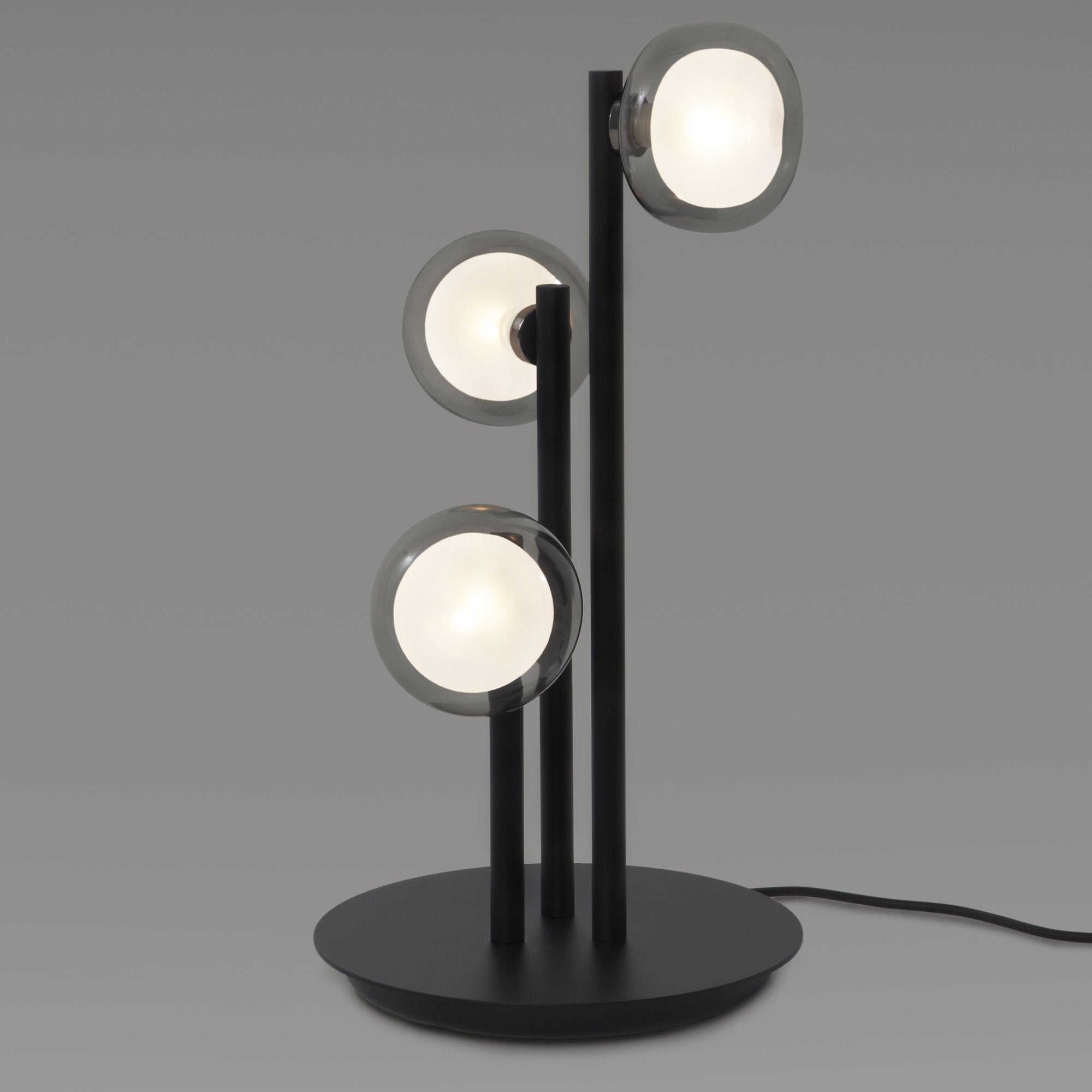 Nabila Table Lamp - Matte Black/Black Chrome Finish