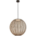 Load image into Gallery viewer, Nans Outdoor LED Sphere Pendant - Brown Finish
