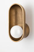 Load image into Gallery viewer, Nathan Wall Sconce - Aged Brass
