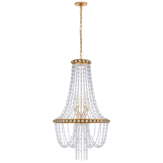 Navona Medium Basket Chandelier - Gild Finish