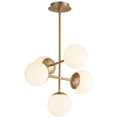 Load image into Gallery viewer, Nebula Medium LED Chandelier - Aged Brass Finish
