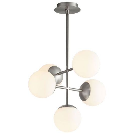 Nebula Medium LED Chandelier - Satin Nickel Finish