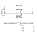 Load image into Gallery viewer, Neltev LED Bath Bar - Diagram
