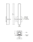 Load image into Gallery viewer, Nepal Bath Vanity - Diagram
