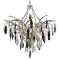 Load image into Gallery viewer, Nera Large Chandelier - Blackened Silver Leaf Finish
