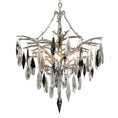 Load image into Gallery viewer, Nera Medium Chandelier - Blackened Silver Leaf Finish
