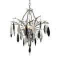 Load image into Gallery viewer, Nera Small Chandelier - Blackened Silver Leaf Finish
