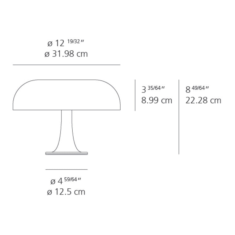 Nessino Table Lamp - Diagram