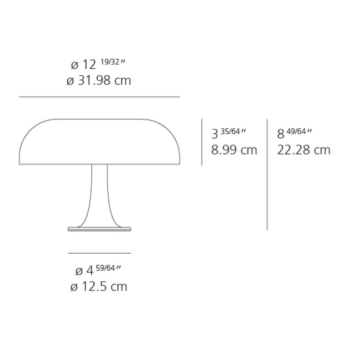 Nessino Table Lamp - Diagram