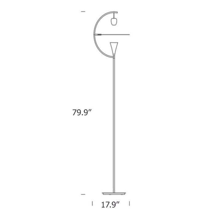Newton LED Floor Lamp - Diagram