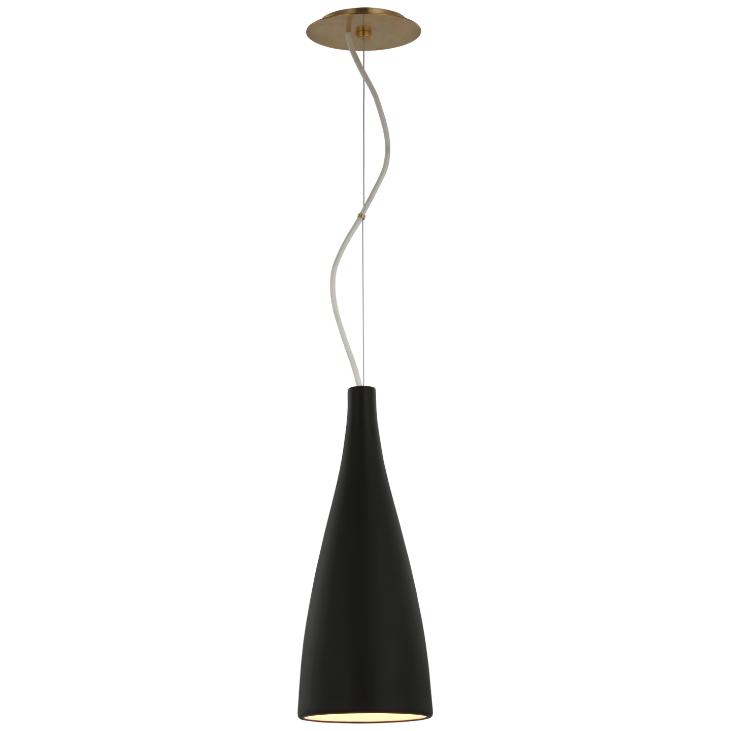 Nimbus Tall Pendant - Matte Black Finish