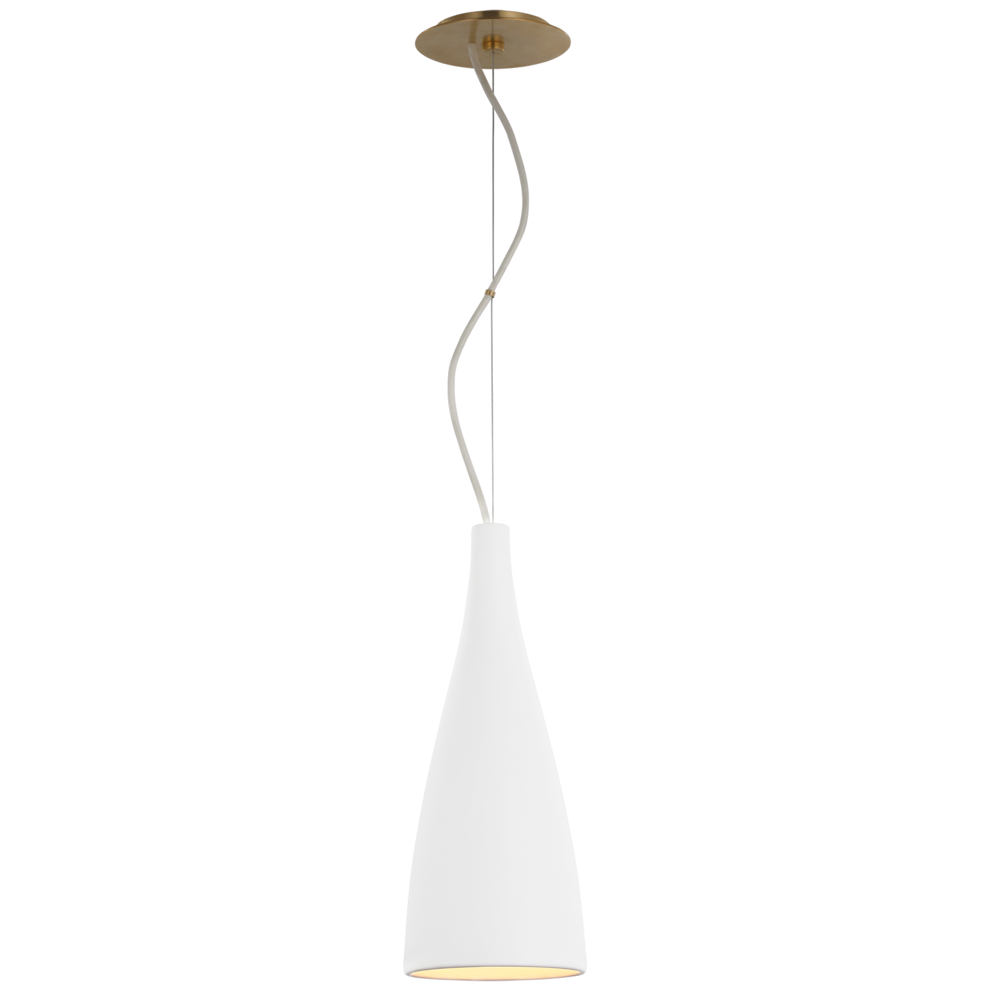 Nimbus Tall Pendant - Matte White Finish