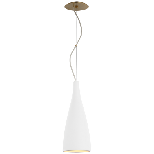 Nimbus Tall Pendant - Matte White Finish