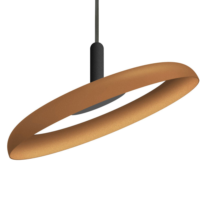 Nivel LED Pendant - Black/Terracotta