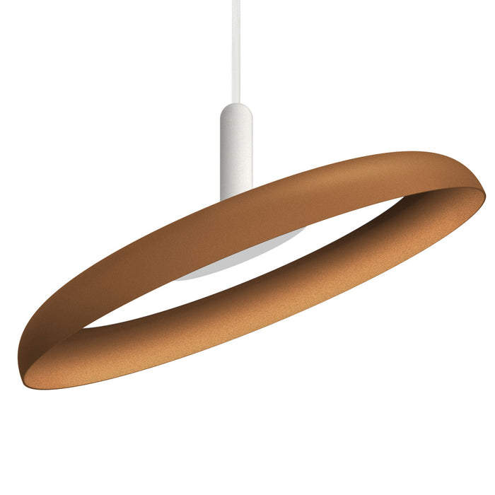 Nivel LED Pendant - White/Terracotta