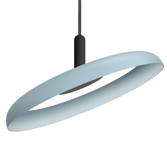 Nivel LED Pendant - Black/Slate Blue Finish