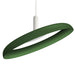 Nivel LED Pendant - White/Forest Green Finish