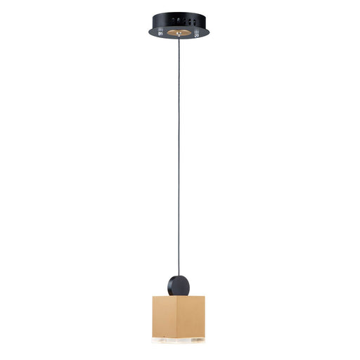 Nob Square Mini Pendant - Gold & Black