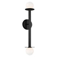 Load image into Gallery viewer, Nodes Double Sconce - Midnight Black Finish
