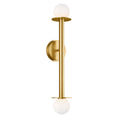 Load image into Gallery viewer, Nodes Double Sconce - Burnished Brass Finish
