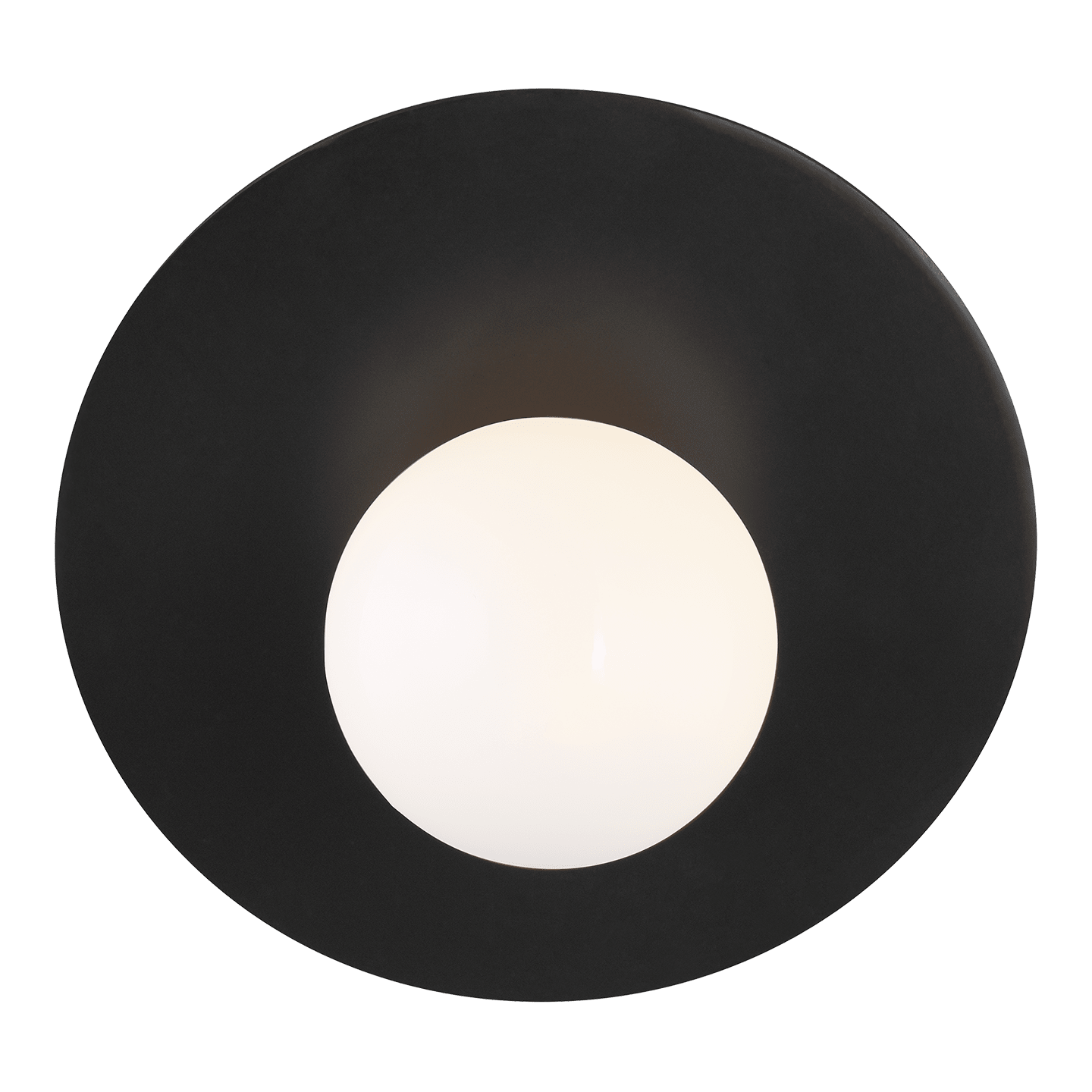 Nodes Large Angled Sconce - Midnight Black Finish