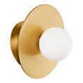 Load image into Gallery viewer, Nodes Large Angled Sconce - Burnished Brass Finish
