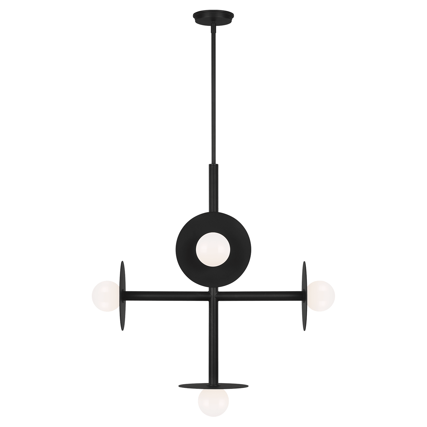 Nodes Large Chandelier - Midnight Black Finish