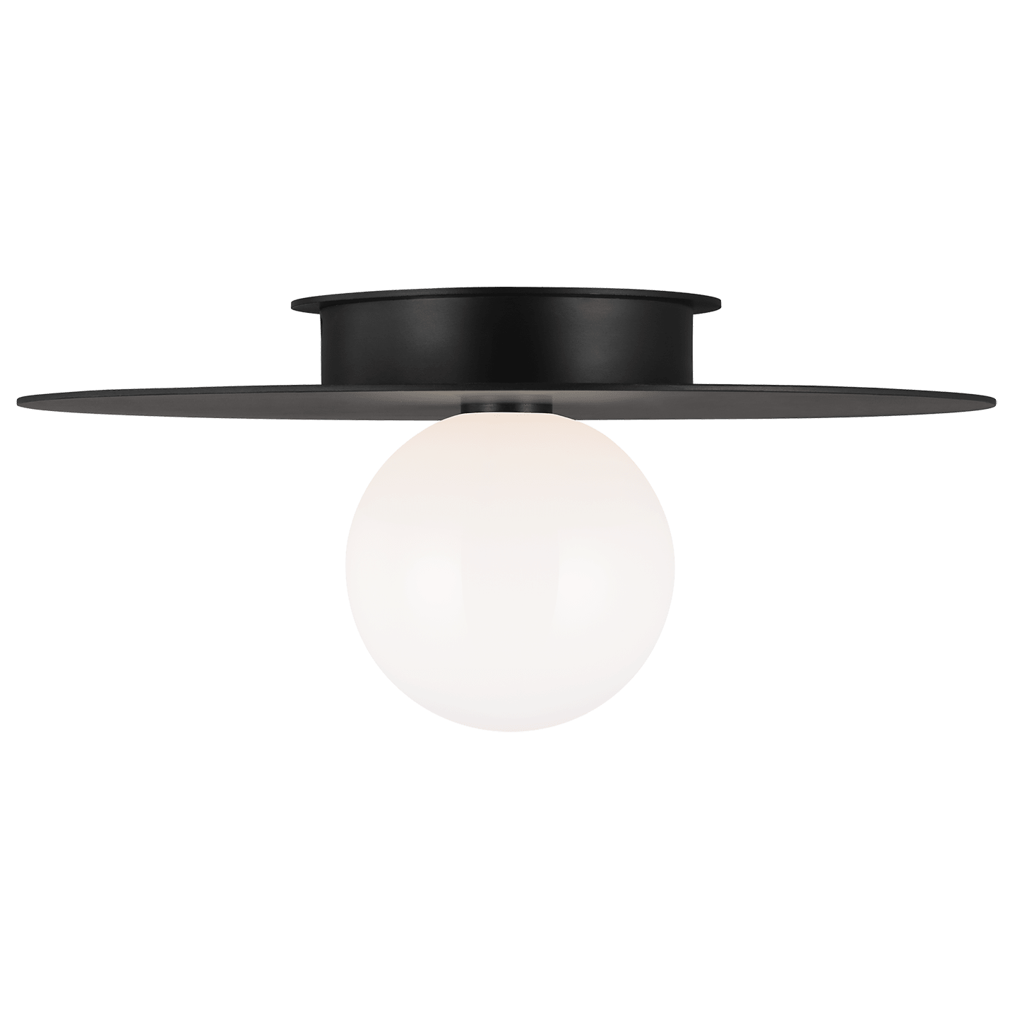 Nodes Large Flush Mount - Midnight Black Finish