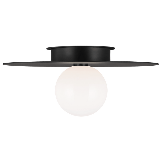 Nodes Large Flush Mount - Midnight Black Finish