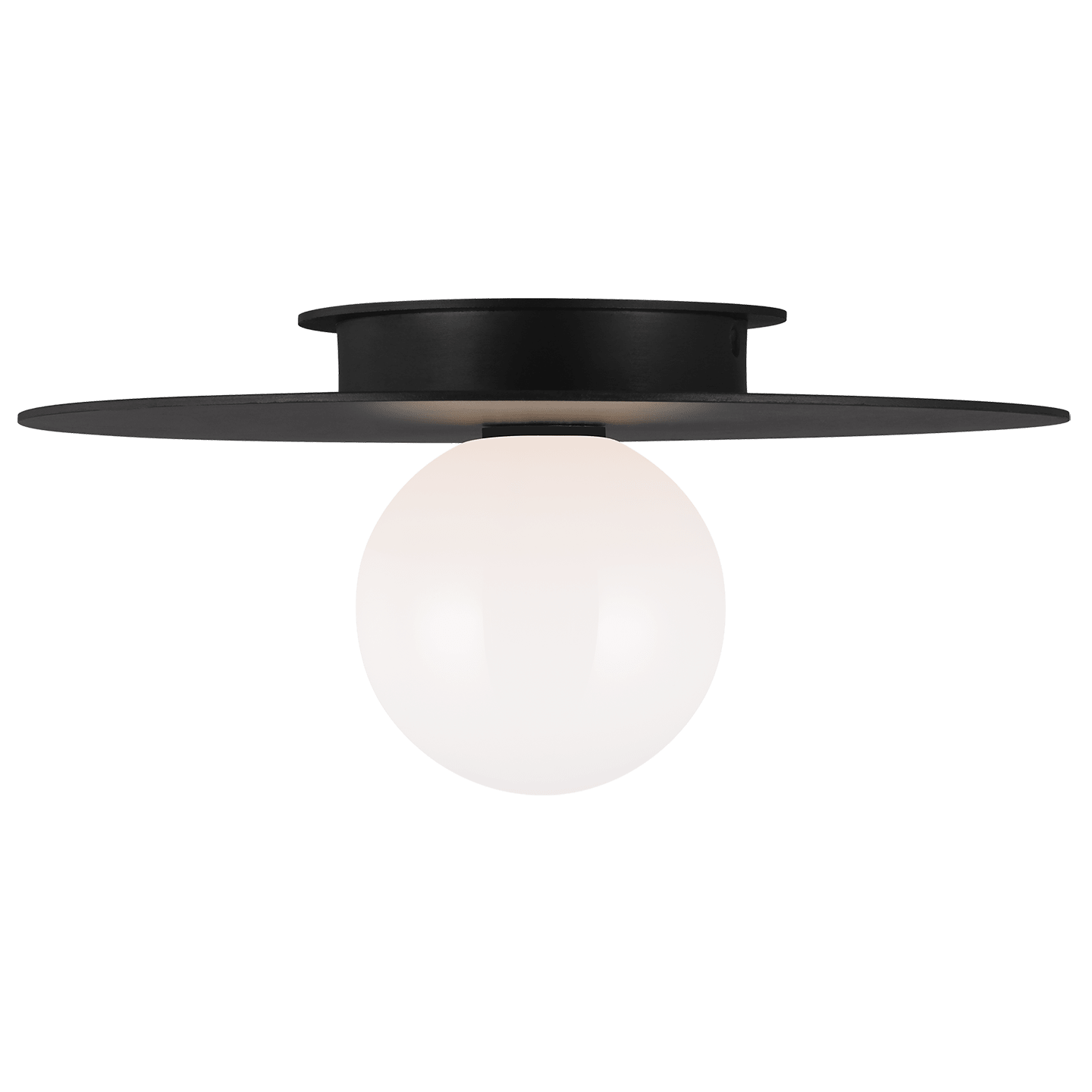 Nodes Medium Flush Mount - Midnight Black Finish