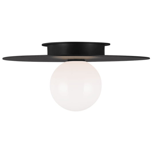 Nodes Medium Flush Mount - Midnight Black Finish