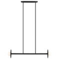 Load image into Gallery viewer, Nodes Medium Linear Chandelier - Midnight Black Finish
