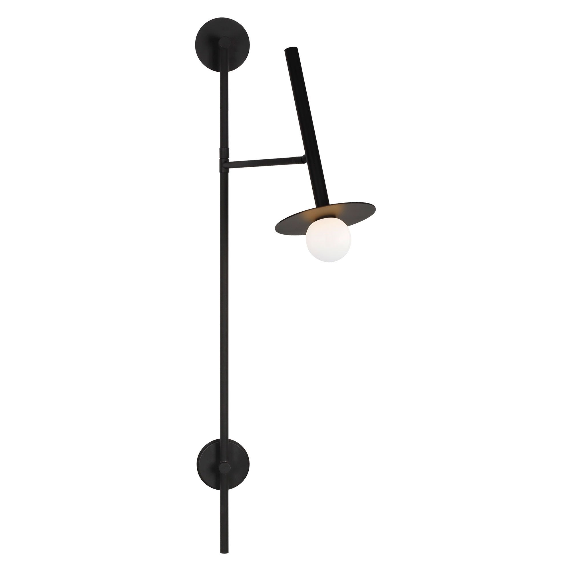 Nodes Large Pivot Sconce - Midnight Black Finish