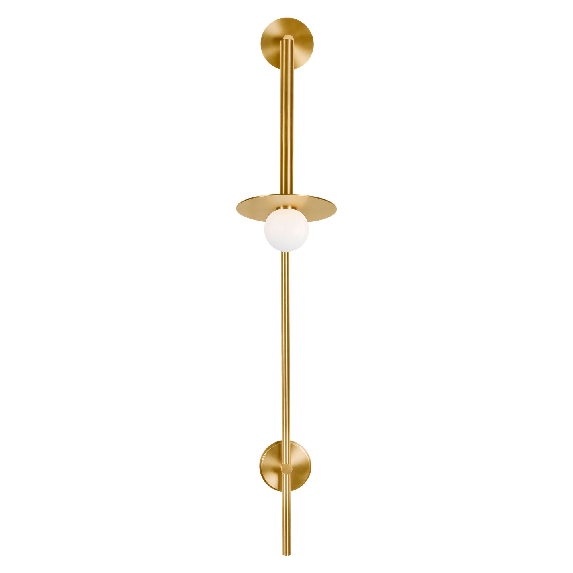 Nodes Large Pivot Sconce - Burnished Brass Finish