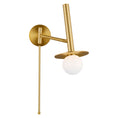 Load image into Gallery viewer, Nodes Small Pivot Sconce - Burnished Brass Finish
