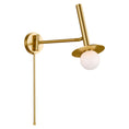 Load image into Gallery viewer, Nodes Small Pivot Sconce - Burnished Brass Finish
