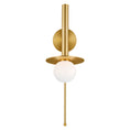 Load image into Gallery viewer, Nodes Small Pivot Sconce - Burnished Brass Finish
