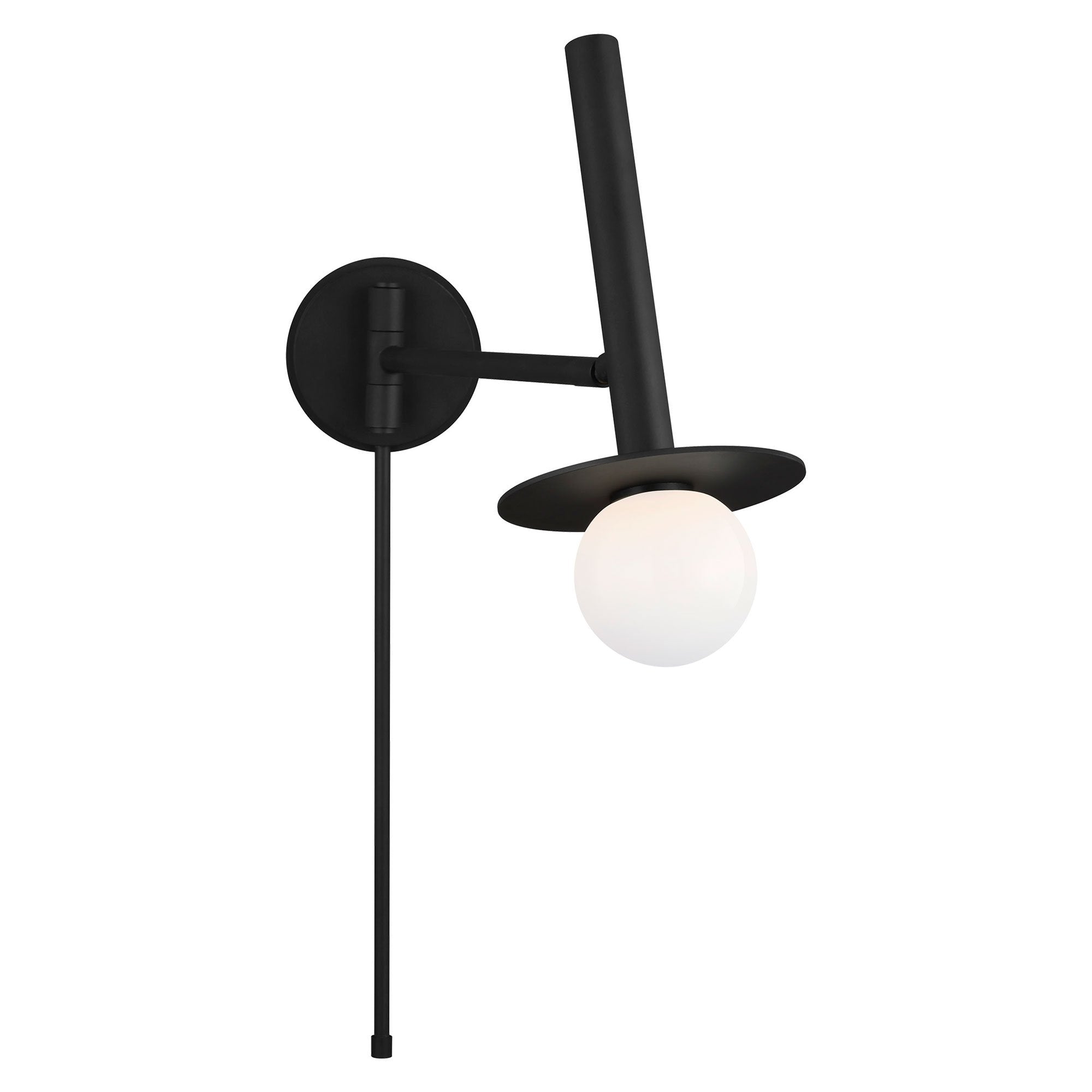 Nodes Small Pivot Sconce - Midnight Black Finish