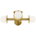 Load image into Gallery viewer, Nodes Semi-Flush Mount - Burnished Brass Finish
