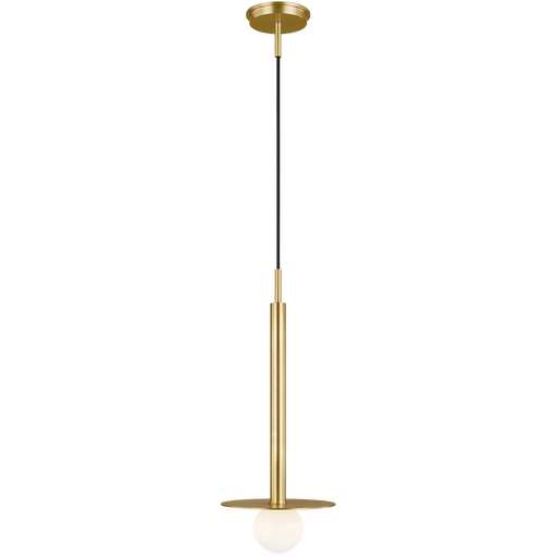 Nodes Short Pendant - Burnished Brass Finish