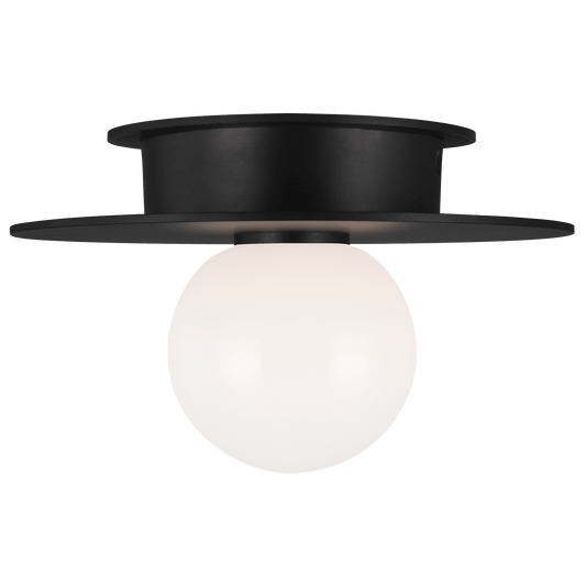 Nodes Small Flush Mount - Midnight Black Finish