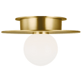 Load image into Gallery viewer, Nodes Small Flush Mount - Burnished Brass Finish
