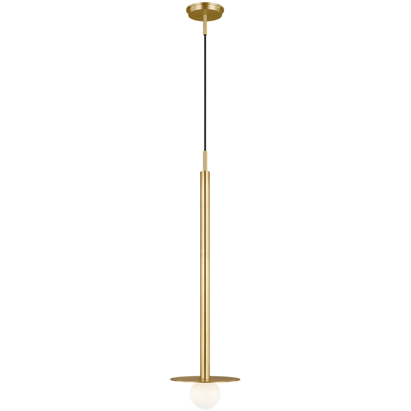 Nodes Tall Pendant - Burnished Brass Finish